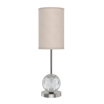 Marni LED Lamp in Polished Nickel/White Linen (452|TL321201PNWL)
