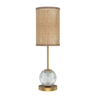 Marni LED Lamp in Natural Brass/White Linen (452|TL321201NBWL)