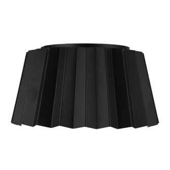 Plisse Two Light Flush Mount in Matte Black (452|FM528514MB)