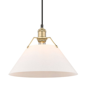 Orwell One Light Pendant in Brushed Champagne Brass (62|3306-L BCB-OP)