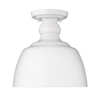 Holmes WHT One Light Flush Mount in Matte White (62|0316-FM WHT)