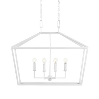 Denison Six Light Chandelier in Gesso White (142|9000-0979)