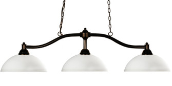 Chance Three Light Billiard in Bronze (224|147BRZ-DMO14)
