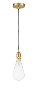 Edison LED Mini Pendant in Satin Gold (405|616-1P-SG-BB125LED)