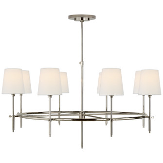 Bryant Eight Light Chandelier in Polished Nickel (268|TOB 5024PN-L)