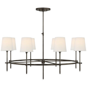 Bryant Eight Light Chandelier in Bronze (268|TOB 5024BZ-L)