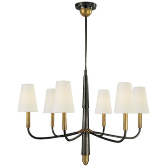 Farlane Six Light Chandelier in Bronze with Antique Brass (268|TOB 5018BZ/HAB-L)