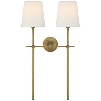 Bryant Two Light Wall Sconce in Hand-Rubbed Antique Brass (268|TOB 2025HAB-L)
