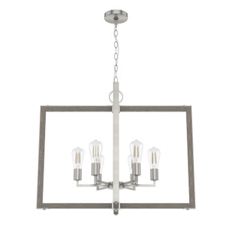 Woodburn Six Light Pendant in Brushed Nickel (47|19809)