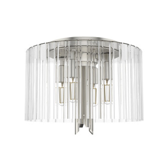 Gatz Four Light Flush Mount in Brushed Nickel (47|19691)
