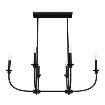 Southcrest Six Light Chandelier in Matte Black (47|19644)