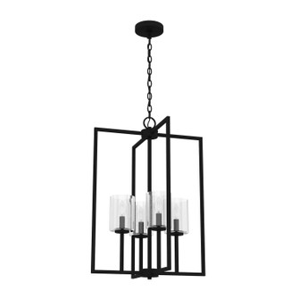 Kerrison Four Light Pendant in Natural Black Iron (47|19540)