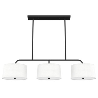 Cottage Hill Six Light Linear Chandelier in Natural Black Iron (47|19181)