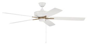 Super Pro 60 60''Ceiling Fan in White/Satin Brass (46|S60WSB5-60WWOK)