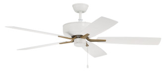 Pro Plus 52 Fan 52''Ceiling Fan in White/Satin Brass (46|P52WSB5-52WWOK)