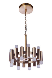 Simple Lux LED Chandelier in Satin Brass (46|57516-SB-LED)