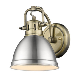Duncan One Light Vanity in Aged Brass (62|3602-BA1 AB-PW)