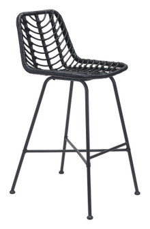 Malaga Bar Chair (Set of 2) in Black (339|703982)