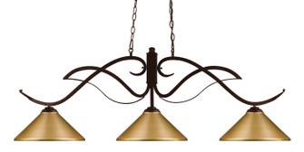 Phoenix Three Light Billiard in Bronze (224|126BRZ-MSG)