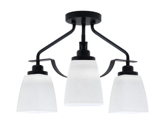 Odyssey Three Light Semi-Flush Mount in Matte Black (200|2607-MB-460)