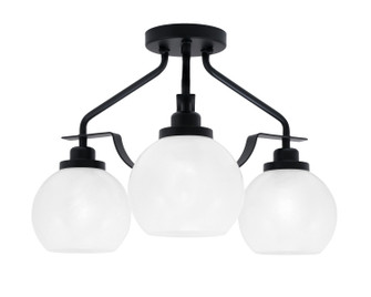 Odyssey Three Light Semi-Flush Mount in Matte Black (200|2607-MB-4101)