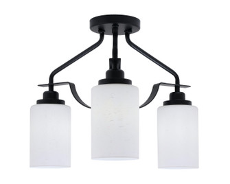 Odyssey Three Light Semi-Flush Mount in Matte Black (200|2607-MB-310)