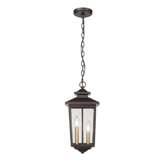 Eldrick Two Light Outdoor Hanging Lantern in Powder Coated Bronze (59|4643-PBZ)