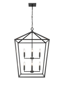 Corona Eight Light Pendant in Matte Black (59|3335-MB)