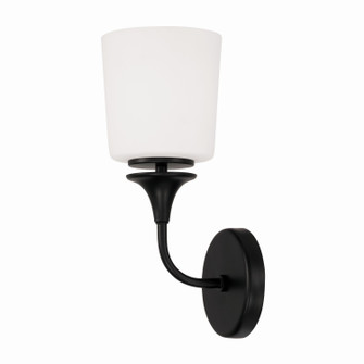 Presley One Light Wall Sconce in Matte Black (65|648911MB-541)