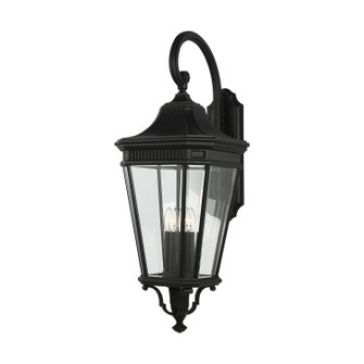 Cotswold Lane Four Light Wall Lantern in Black (1|OL5405BK)