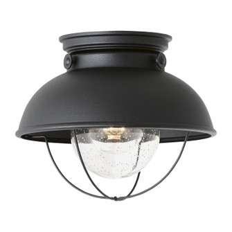 Sebring One Light Outdoor Flush Mount in Black (1|8869-12)