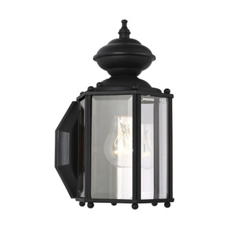 Classico One Light Outdoor Wall Lantern in Black (1|8507-12)