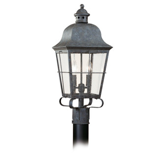 Chatham Two Light Outdoor Post Lantern in Oxidized Bronze (1|8262-46)