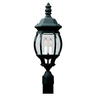 Wynfield Two Light Outdoor Post Lantern in Black (1|82200-12)