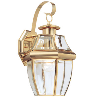 Lancaster One Light Outdoor Wall Lantern in Polished Brass (1|8067-02)