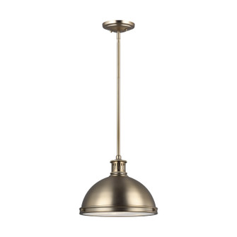 Pratt Street Metal Two Light Pendant in Satin Brass (1|65086EN3-848)