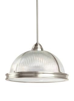 Pratt Street Prismatic Three Light Pendant in Brushed Nickel (1|65062EN3-962)