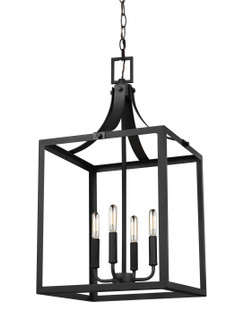 Labette Four Light Hall / Foyer Pendant in Black (1|5340604-12)