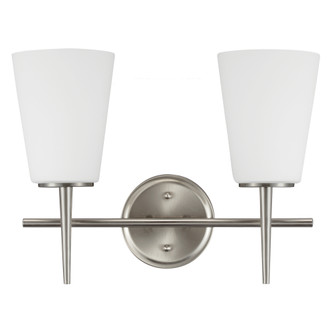 Driscoll Two Light Wall / Bath in Brushed Nickel (1|4440402-962)