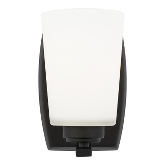 Franport One Light Wall / Bath Sconce in Midnight Black (1|4128901-112)