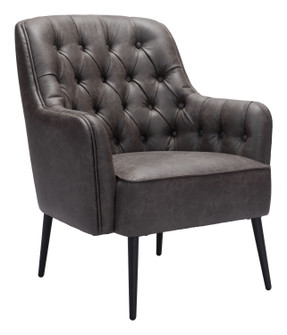 Tasmania Accent Chair in Vintage Black, Black (339|109054)