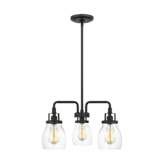 Belton Three Light Chandelier in Midnight Black (1|3114503-112)