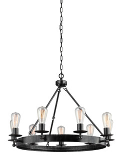 Ravenwood Manor Nine Light Chandelier in Stardust (1|3110209-846)