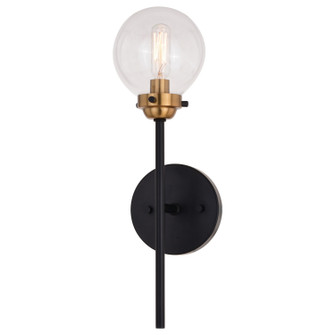 Orbit One Light Wall Sconce in Muted Brass and Oil Rubbed Bronze (63|W0395)