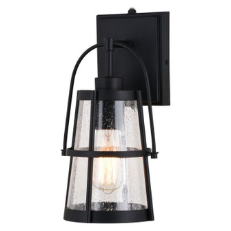 Portage Park One Light Outdoor Wall Mount in Matte Black (63|T0640)