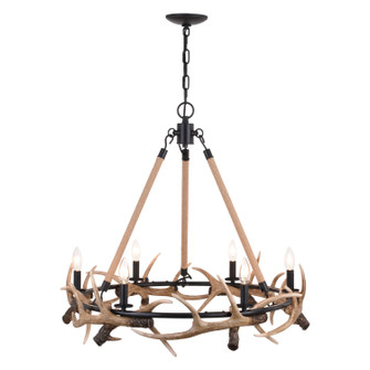 Breckenridge Six Light Chandelier in Aged Iron (63|H0261)