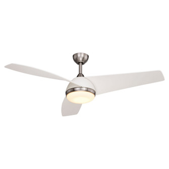Odell 52''Ceiling Fan in Brushed Nickel/Matte White (63|F0091)