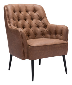 Tasmania Accent Chair in Vintage Brown, Black (339|109053)