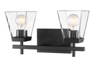 Lauren Two Light Vanity in Matte Black (224|819-2V-MB)
