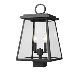 Broughton Two Light Outdoor Post Mount in Black (224|521PHMS-BK)